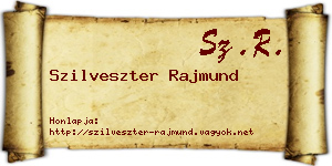 Szilveszter Rajmund névjegykártya